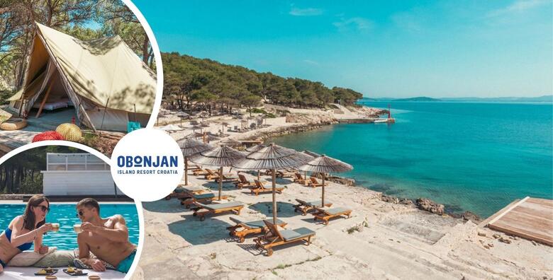 LAST MINUTE! Obonjan Island Resort 4* - 3 noćenja s doručkom ili polupansionom za do 4 osobe u elegantnom šatoru i povratni transfer brodom iz Šibenika