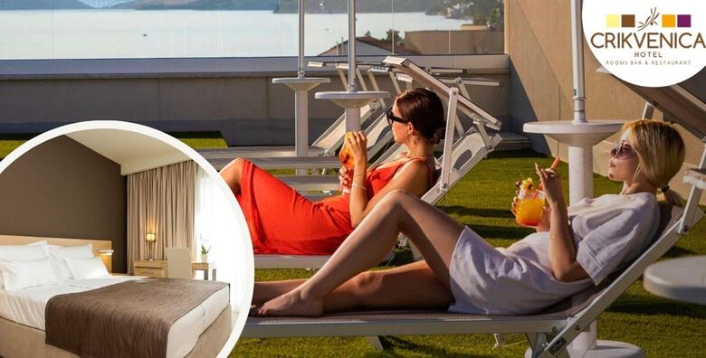 CRIKVENICA - 2, 3 ili 5 noćenja s polupansionom za 2 odrasle osobe + gratis paket za 1 dijete do 4,99 godina uz piće dobrodošlice i sunčalište u Hotelu Crikvenica 4*