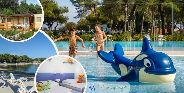 VRSAR - 2 noći za 4 odrasle osobe i 2 djece do 11,99 godina u mobilnim kućicama uz korištenje vanjskog bazena i nove sportske zone u Maistrinom Kampu Valkanela 4*