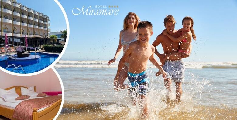 VODICE, Hotel Miramare 4* - obiteljsko ljetovanje uz 4 noćenja s polupansionom za 2 odrasle osobe + GRATIS paket za 1 dijete do 11,99 godina i 1 dijete do 4,99 godina