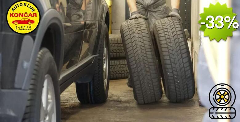 ZAMJENA GUMA - dotrajale ili neprikladne gume mogu ozbiljno ugroziti Vašu kontrolu nad vozilom, posebno u lošim vremenskim uvjetima! Zamijenite ih u Autoklubu Končar