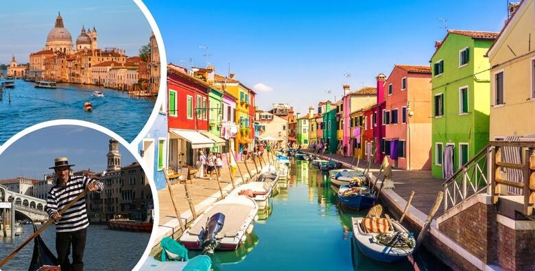Venecija i otoci Lagune - posjetite grad gondola i razgledajte otoke Murano i Burano uz 1 noćenje s doručkom u hotelu 3*