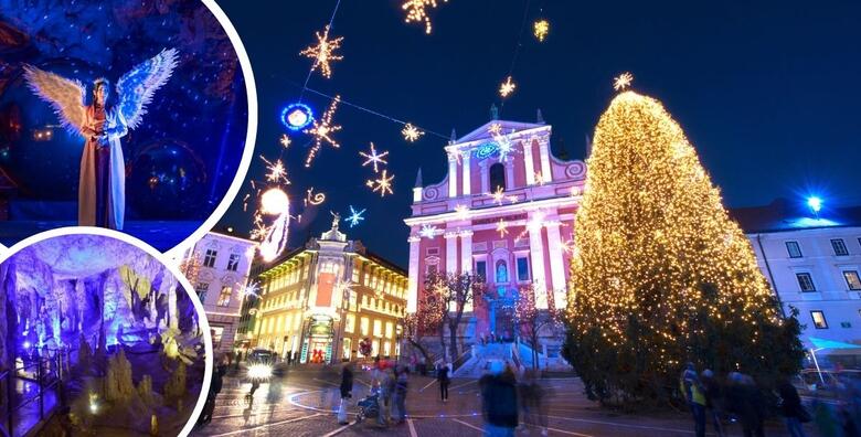 Uživajte u adventskom ozračju LJUBLJANJE i u ŽIVIM JASLICAMA U POSTOJNSKOJ JAMI uz božićnu glazbu i igru svjetla