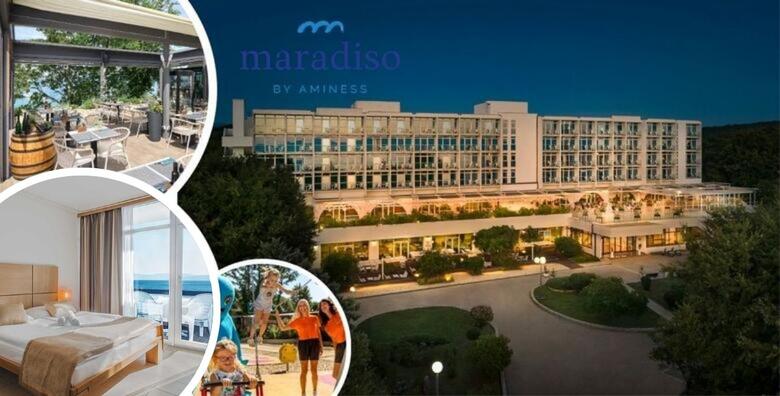 EARLY BOOKING! Magal Maradiso Hotel 3* by Aminess - 2 noćenja s polupansionom za 2 odrasle osobe i 1 dijete na samo 100 metara od plaže