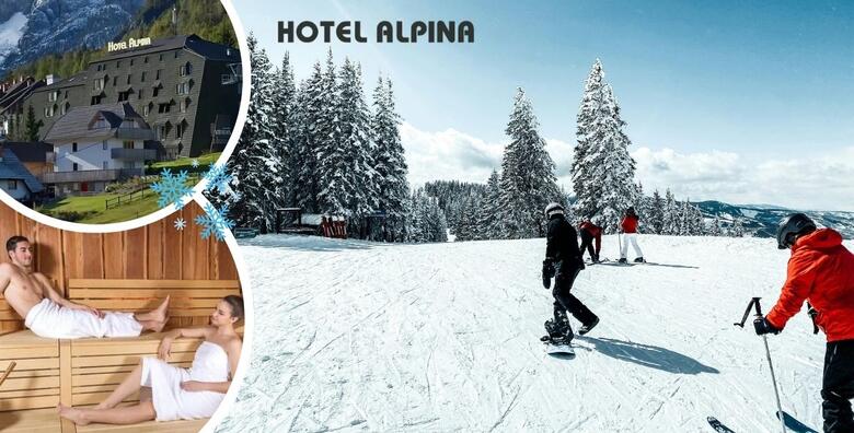 SKIJANJE, Kranjska Gora - 3 ili 5 noćenja s doručkom za dvoje + gratis paket za 1 dijete do 5,99 godina uz korištenje SPA centra u Hotelu Alpina 3*