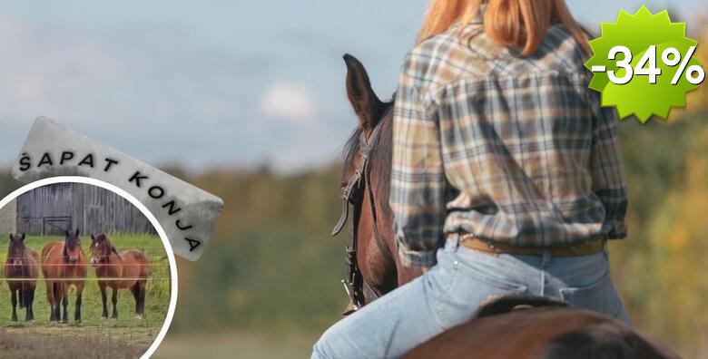 Galopiraj u nepoznato - jahačka avantura kroz netaknutu prirodu u trajanju 2 sata u organizaciji Udruge Šapat konja