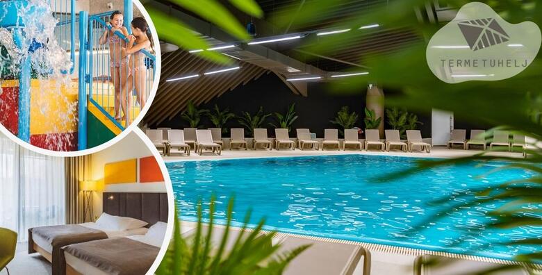 Obiteljski odmor u Hotelu Well 4* - 2 noćenja s polupansionom za dvoje i 1 dijete do 4,99 god. uz bazene Vodenog planeta, saune i bogati animacijski program u Termama Tuhelj