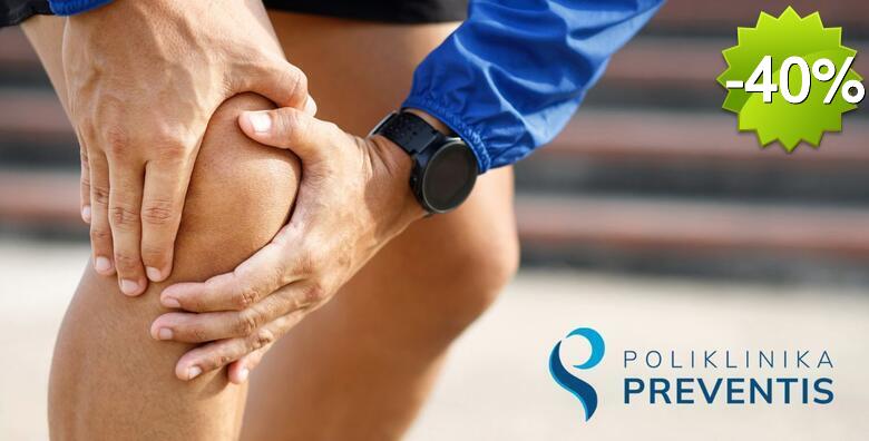 Pregled zgloba ramena, koljena, kuka, gležnja ili lakta uz pregled evaluacijskim ultrazvukom u Poliklinici Preventis