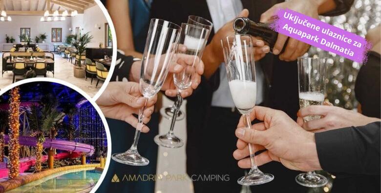 Doček Nove godine u Amadria Park Campingu 4*, Šibenik - 2 noćenja s doručkom za 2 odrasle osobe i 2 djece do 11,99 godina uz novogodišnju večeru i dječji doček