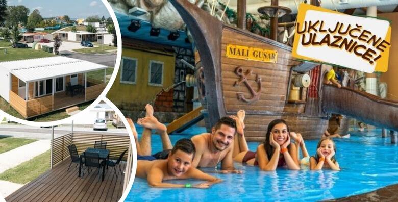 Obiteljska zabava u TERMAMA ČATEŽ - 2, 3, 4 ili 5 noćenja za do 6 osoba i 1 dijete u Mediteran mobilnim kućicama uz kupanje u najvećem vodenom parku u srednjoj Europi