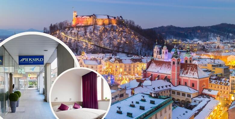 Advent u Ljubljani, Hotel Meksiko 3* - 1 ili više noćenja s doručkom u Europskom gradu bogate povijesti za 2 osobe + GRATIS paket za 1 dijete do 2,99 godina