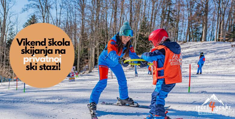 Vikend škola skijanja na PRIVATNOJ skijaškoj stazi na Sljemenu 2 dana za djecu od 7 godina nadalje i odrasle by Sport4you.hr
