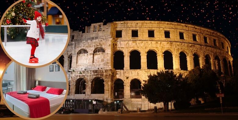Nezaboravna ledena priča u Puli - otkrijte čarolije Pule uz 1 ili 2 noćenja s doručkom za 2 osobe i 1 dijete u Pula City Center Accommodationu 4* + klizanje u povijesnoj Areni!
