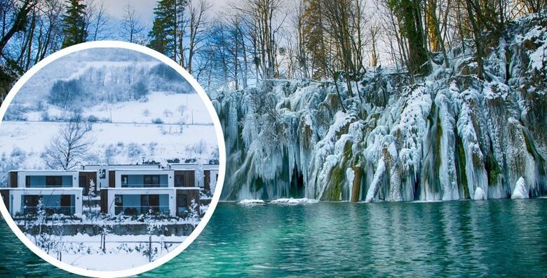 Doživite zimsku bajku na Plitvicama uz 1 ili 2 noćenja s doručkom za 2 ili 4 osobe u luksuznim mobilnim kućicama + uključene ulaznice za NP Plitvička jezera