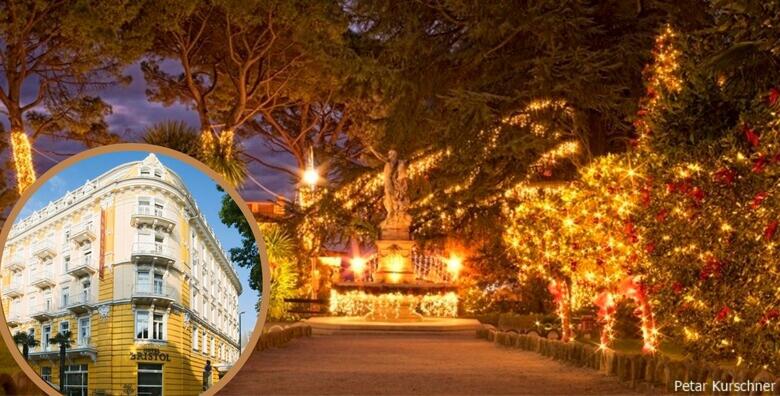 Božićna čarolija u Opatiji - 2 noćenja s polupansionom za dvoje + gratis paket za 1 dijete do 5,99 godina u Hotelu Bristol 4*