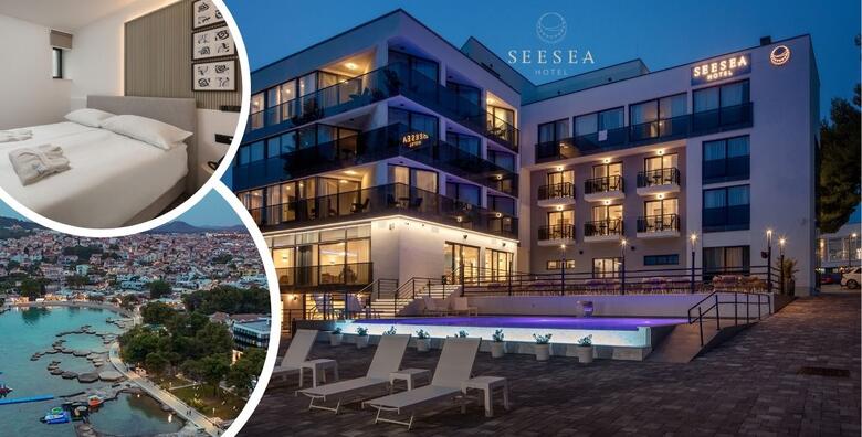 VODICE, SeeSea Hotel 4* - Nova godina na samo 50 m od plaže uz 1 ili 2 noćenja s polupansionom za 2 odrasle osobe + GRATIS paket za 1 dijete do 5,99 godina