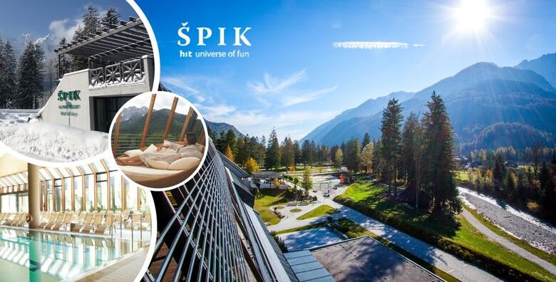 Slovenija, Hotel Špik 3* - wellness opuštanje uz 2 noćenja s polupansionom za 2 odrasle osobe + GRATIS paket za 1 dijete do 5,99 godina u blizini Ski Resorta Kranjska Gora