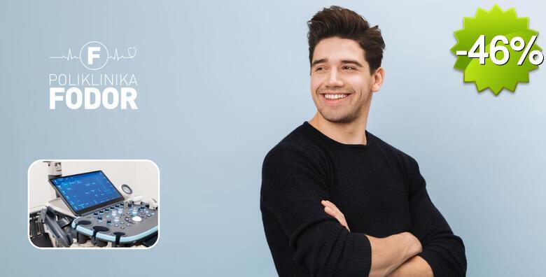 Prošireni sistematski pregled za muškarce uz color doppler pregled karotida i VB sliva za ranu detekciju poremećaja cirkulacije + GRATIS color doppler aorte u Poliklinici Fodor