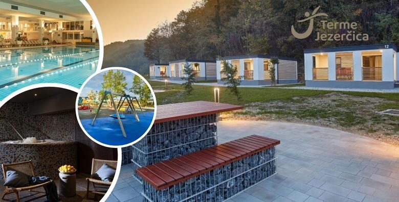 Terme Jezerčica - zimska obiteljska zabava uz 2 noćenja za 4 odraslih i 2 djece ili 2 odraslih i 4 djece u mobilnim kućicama uz korištenje unutarnjih bazena