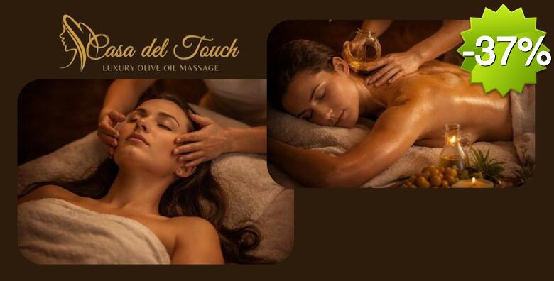Umijeće dodira i zlato Dalmacije - Luxury Olive Oil Relax masaža u Salonu za masažu Casa del Touch