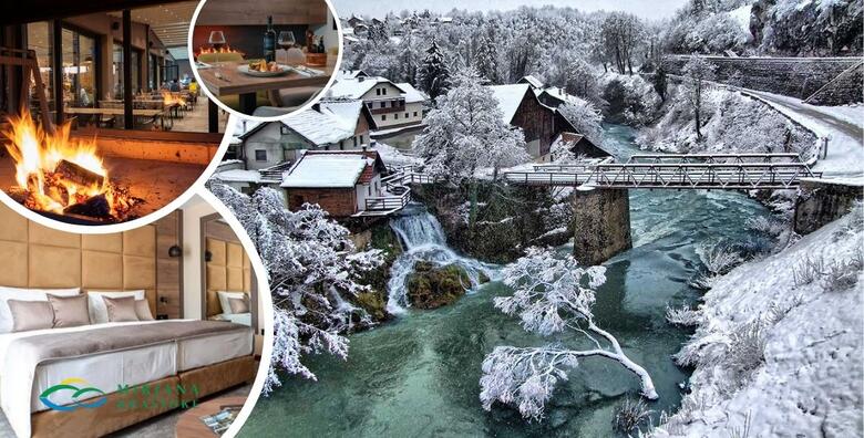 ZIMSKI DANI U RASTOKAMA - 1 noćenje s doručkom ili polupansionom za dvoje + GRATIS paket za 1 dijete do 2,99 godina u Hotelu Mirjana & Rastoke 4*