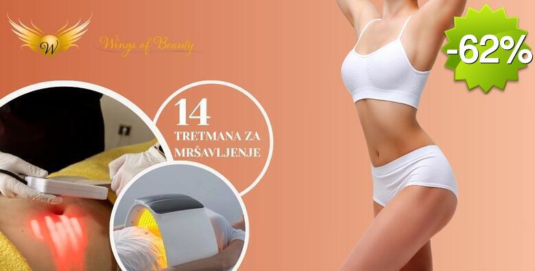Učvrstite tijelo i samopouzdanje uz paket od 14 TRETMANA MRŠAVLJENJA u kozmetičkom salonu Wings of Beauty