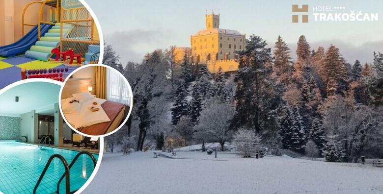 Zima u Hotelu Trakošćan 4* - 1 ili 2 noćenja s polupansionom za 2 osobe ili 2 odraslih i 2 djece do 11,99 godina uz korištenje bazena, unutarnje i vanjske finske saune