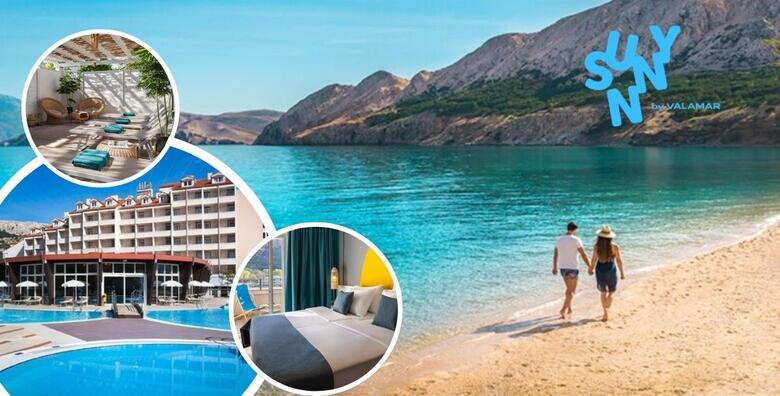 EARLY BOOKING! Hotel Sunny Baška by Valamar - odmor tih do plaže uz 2 noćenja za 2 odrasle osobe + GRATIS paket za 1 dijete do 1,99 godina i korištenje bazena