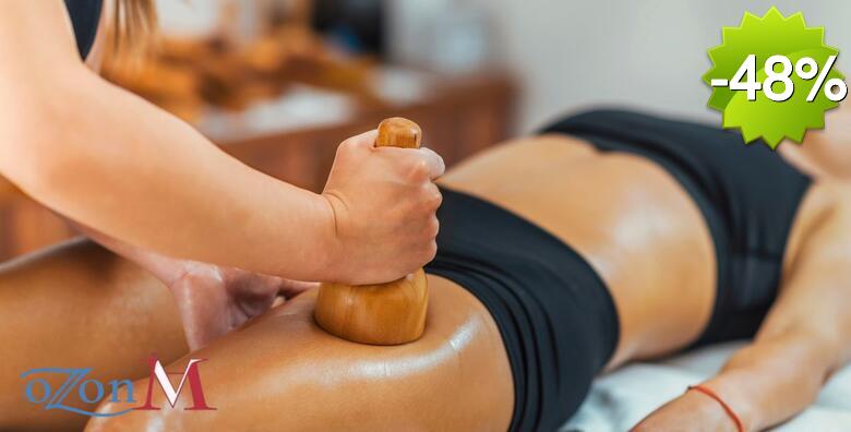 KLASIČNA ili BRAZILSKA MADEROTERAPIJA i strojna limfna drenaža - oblikujte svoje tijelo uz 7 tretmana regije po izboru u salonu OzonM