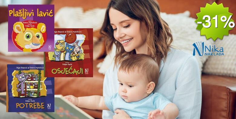 Komplet knjiga Prvi pojmovi - 3 preklapalice namijenjene djetetu već od 6 mjeseci starosti u izdanju Naklade Nika + besplatna dostava