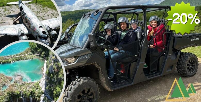 BUGGY TURA i razgled lokaliteta u jednom! Kroz adrenalinsku vožnju od 3 i pol sata okruženjem NP Plitvičkih jezera posjetite Željava aerodrom, Klek i još mnogo toga