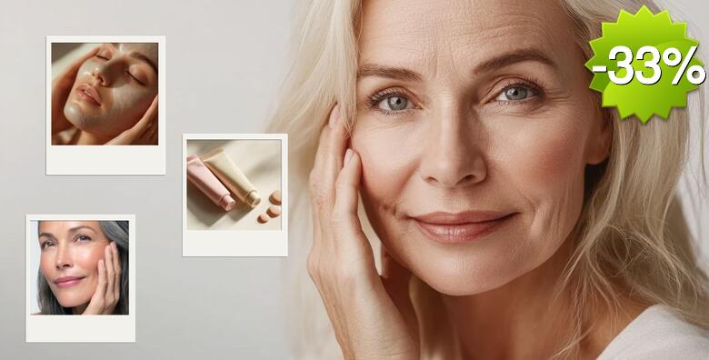 Njega umorne kože lica sa tamnim podočnjacima - tretman za ublažavanje znakova umora na licu i tamnih podočnjaka u trajanju od 60 min