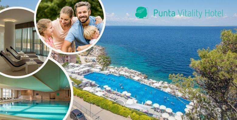 Obiteljski odmor u Vitality Hotel Punta 4*, Veli Lošinj - 2 noći s polupansionom za 2 odraslih i 2 djece uz korištenje bazena, sauna te fitness centra