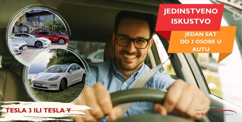 VOZAČ TESLE NA JEDAN DAN! Idealan poklon za muškarca u Vašem životu i ostalih ljubitelja adrenalina uz vožnju od 1h s instruktorom u modelu 3 ili Y