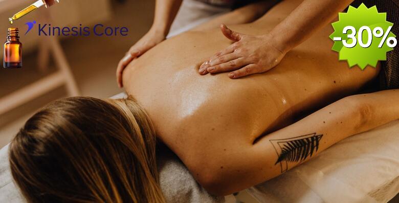 Aroma masaža - iskusite moć eteričnih ulja za duboku relaksaciju i obnovu energije u Centru za rehabilitaciju i fitness Kinesis Core