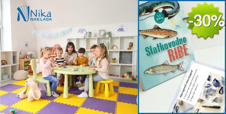 Slatkovodne ribe - edukativne kartice o ribama hrvatskih rijeka i jezera koje potiču dječju znatiželju, razmišljanje, logiku i grafomotoriku u izdanju Naklade Nika