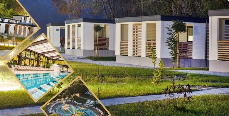 Mobilne kućice Terme Jezerčica 4*- zimsko opuštanje uz 2 noćenja za 4 odrasle osobe i 2 djece do 11,99 godina uz korištenje unutarnjih bazena