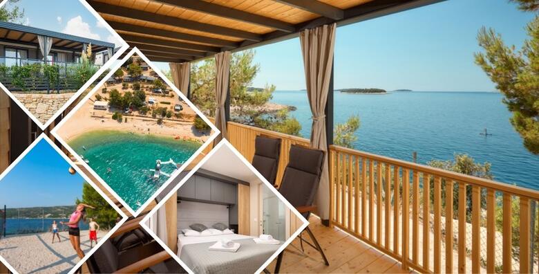 Opustite se u blizini Primoštena - 2, 3 ili 5 noćenja za do 6 osoba u mobilnim kućicama s pogledom na more ili park u Campu Adriatic