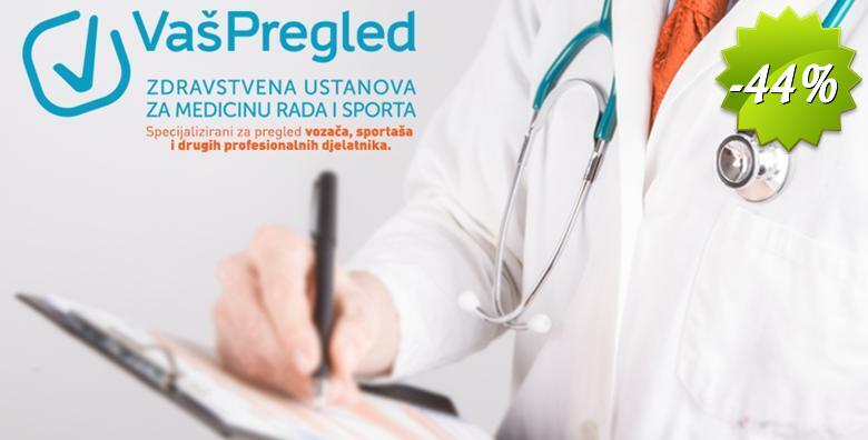 AKCIJA - liječnički pregled za vozačku dozvolu kategorije B, BE, A, AM, A1 ili A2 u Ustanovi za zdravstvenu skrb Vaš pregled