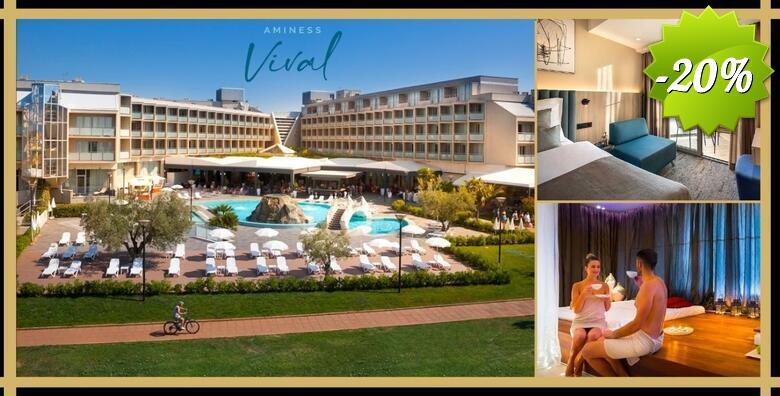 POSEBNA PONUDA! Aminess Vival Maestral Hotel 4*, Novigrad - topli proljetni dani uz 4 noćenja s polupansionom za 2 odraslih i 1 dijete uz korištenje bazena i igraonice