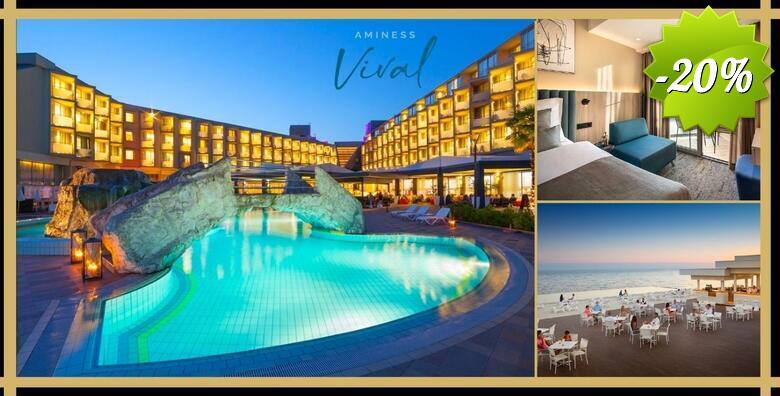 POSEBNA PONUDA! Aminess Vival Maestral Hotel 4*, Novigrad - proljetni odmor uz 2 noćenja s polupansionom za 2 odraslih i 1 dijete uz korištenje bazena i igraonice