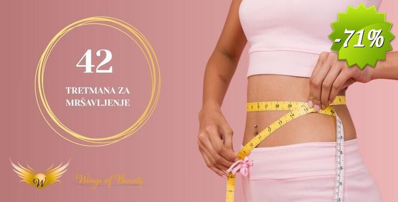 MAXI PAKET ZA MAXIMALNE REZULTATE - oblikujte zavidnu liniju uz 42 tretmana mršavljenja u kozmetičkom salonu Wings of Beauty