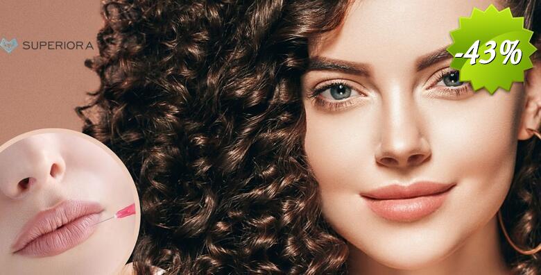 Povećajte svoje usne ili uklonite nazobilazne bore i pomladite se u trenu uz 1 ml hijalurona Restylane ili Juvéderm u Poliklinici Superiora