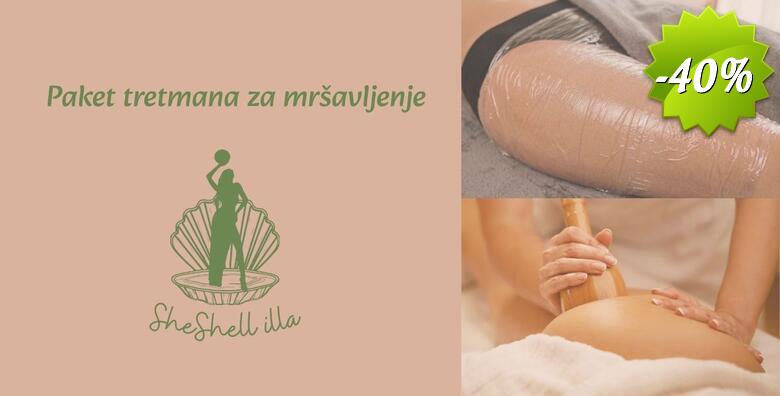VELIKI PAKET TRETMANA MRŠAVLJENJA - doživite pravo iskustvo wellnessa i smršavite uz tretmane za reduciranje masnih naslaga u novootvorenom Wellness centru SheShell illa