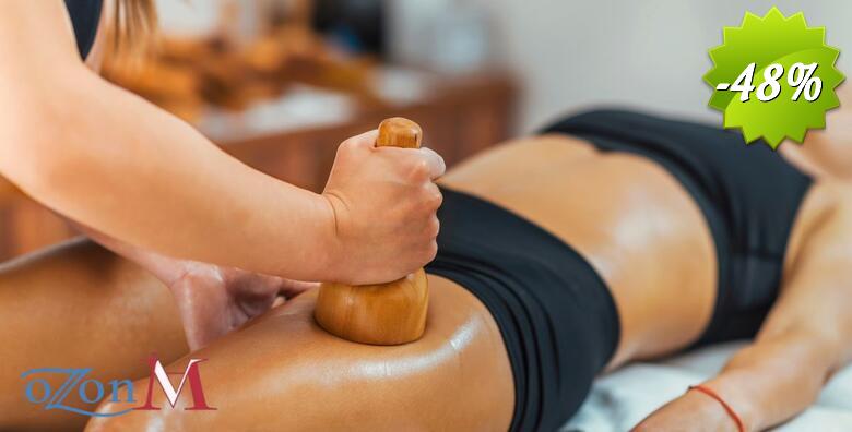 KLASIČNA ili BRAZILSKA MADEROTERAPIJA i strojna limfna drenaža - oblikujte svoje tijelo uz 7 tretmana regije po izboru u salonu OzonM