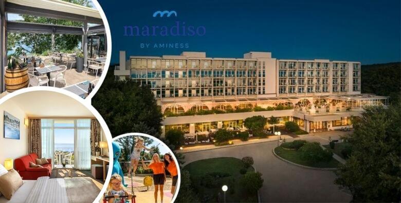POSEBNA PONUDA! Odmor u Magal Maradiso Hotelu 3* by Aminess - 4 noćenja s polupansionom za 2 odrasle osobe i do 2 djece u Njivicama na Krku u modernom ambijentu