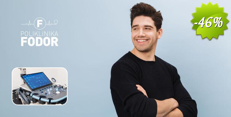 Prošireni sistematski pregled za muškarce uz color doppler pregled karotida i VB sliva za ranu detekciju poremećaja cirkulacije + GRATIS color doppler aorte u Poliklinici Fodor
