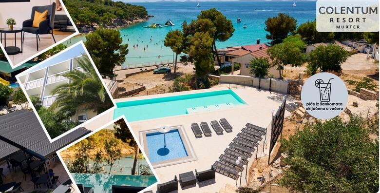 MURTER - odmor daleko od briga uz 2 noćenja s polupansionom za 2 osobe + gratis paket za 1 dijete do 5,99 godina u Colentum Resortu Murter 3* tik do plaže Slanica