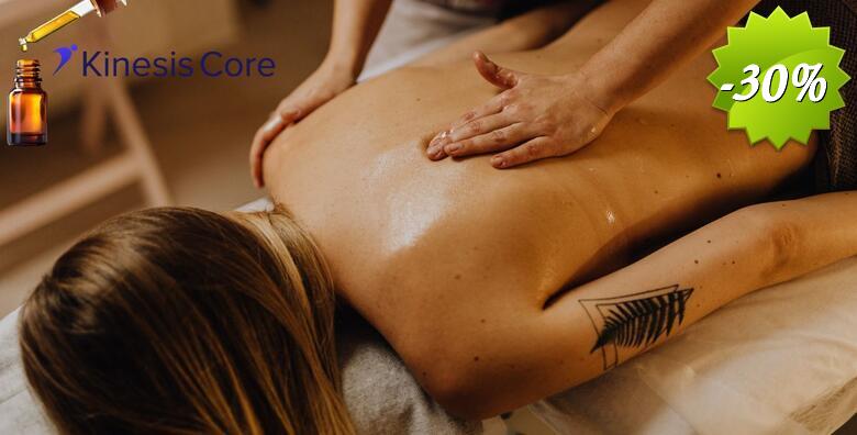 Aroma masaža - iskusite moć eteričnih ulja za duboku relaksaciju i obnovu energije u Centru za rehabilitaciju i fitness Kinesis Core