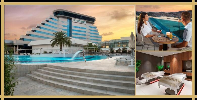 Opuštanje za dvoje uz wellness i vrhunsku gastronomiju, Hotel Olympia Sky 4* - 2 noćenja s polupansionom i Deluxe sobom s pogledom na more uz piće dobrodošlice